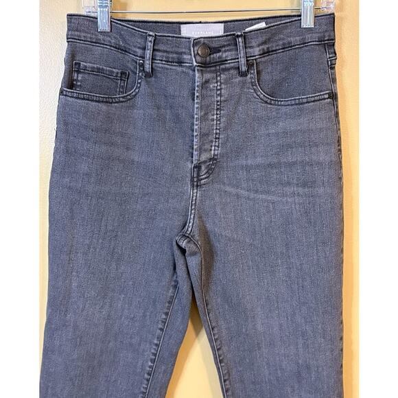 Everlane High Rise Slim Straight Button Fly Ankle Jeans Size 30 - Picture 2 of 9